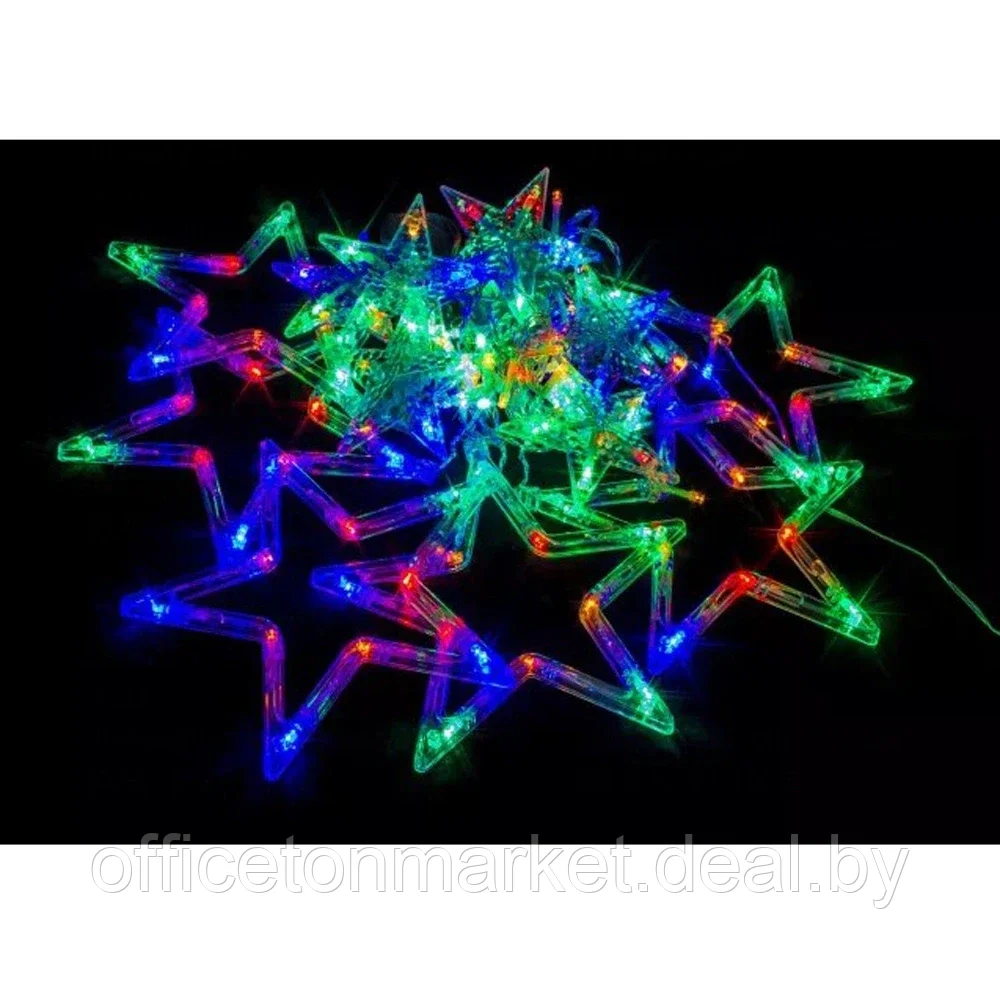 Гирлянда LED "Бахрома. Звезда s", 3 м, разноцветный - фото 2 - id-p223399899