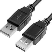 Greenconnect Кабель 0.5m USB 2.0, AM/AM, черный, 28/28 AWG, экран, армированный, морозостойкий