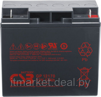 Аккумулятор для ИБП 17Ah CSB GP 12170 B1 - фото 1 - id-p223399918