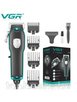 Профессиональная машинка для стрижки волос VGR V-123 , 4 насадки, индикатор, кабель 2 метра - фото 4 - id-p223413273