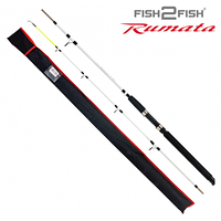 Спиннинг стеклопластиковый штекерный Fish2Fish Rumata (80-150) 1.95 м