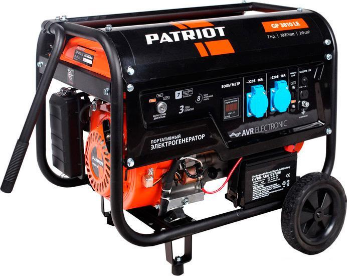 Бензиновый генератор Patriot GP 3810LE - фото 1 - id-p223036043