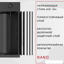 Кухонная мойка ARFEKA Eco AR 600*500 Black PVD Nano, фото 2