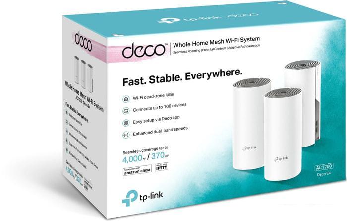 Wi-Fi роутер TP-Link Deco E4 (3 шт.) - фото 5 - id-p223218143