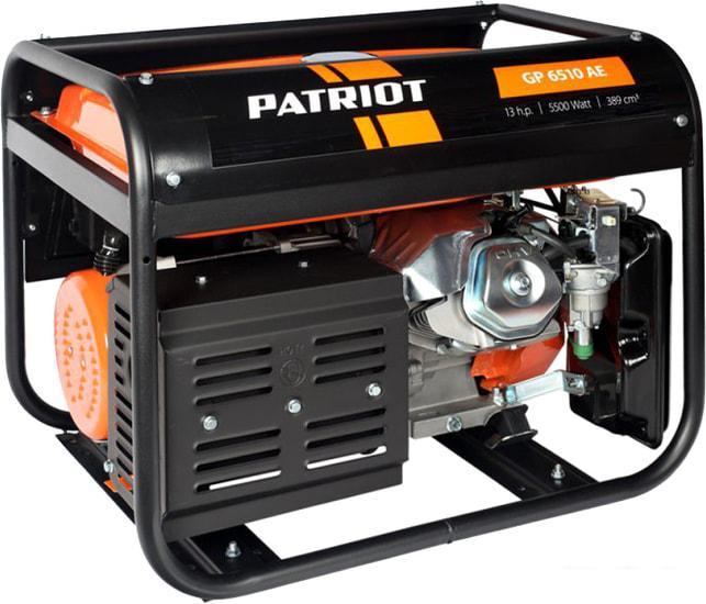 Бензиновый генератор Patriot GP 6510AE - фото 2 - id-p223347093