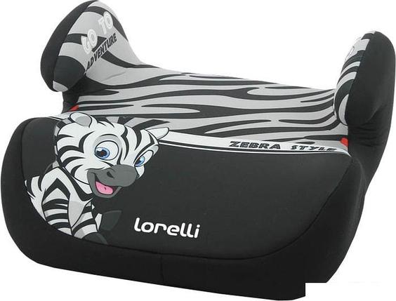 Детское сиденье Lorelli Topo Comfort 2020 (серый/черный, зебра), фото 2