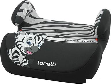 Детское сиденье Lorelli Topo Comfort 2020 (серый/черный, зебра)