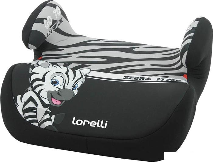 Детское сиденье Lorelli Topo Comfort 2020 (серый/черный, зебра) - фото 1 - id-p223036638
