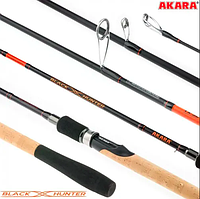 Спиннинг стеклопластиковый штекерный Akara Black Hunter (5-22) M702 2.1 м