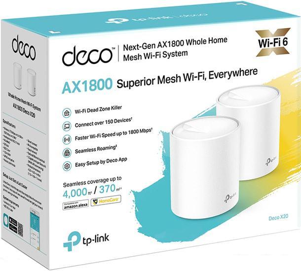 Wi-Fi система TP-Link Deco X20 (2 шт.) - фото 3 - id-p223218373