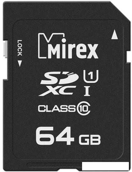 Карта памяти Mirex SDXC 13611-SD10CD64 64GB