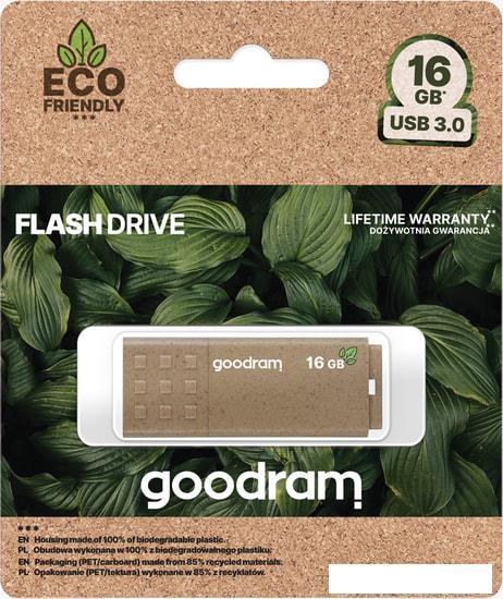 USB Flash GOODRAM UME3 Eco Friendly 16GB (коричневый) - фото 5 - id-p223218726