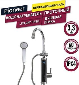 Проточный электрический водонагреватель кран+душ Pioneer WH660SHSS