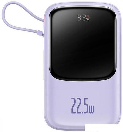 Внешний аккумулятор Baseus Qpow Pro Digital Display Fast Charge 10000mAh (фиолетовый), фото 2