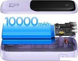 Внешний аккумулятор Baseus Qpow Pro Digital Display Fast Charge 10000mAh (фиолетовый), фото 3