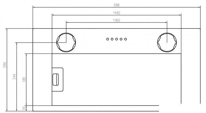 Кухонная вытяжка Schtoff Quattroporte 60 (черный), фото 2