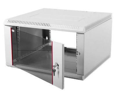 Шкаф коммутационный ЦМО ШРН-Э-6.650 настенный, стеклянная передняя дверь, 6U, 600x345x650 мм - фото 3 - id-p222712233