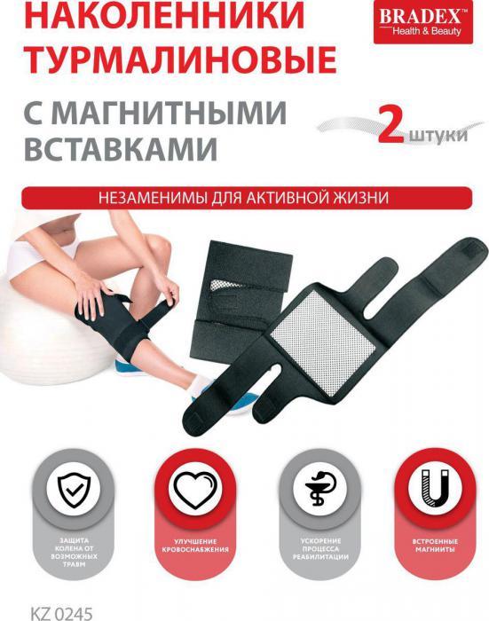 Наколенники турмалиновые с магнитными вставками, 2 шт. (Knee support ( set of 2pcs)), Bradex KZ 0245 - фото 3 - id-p223333824