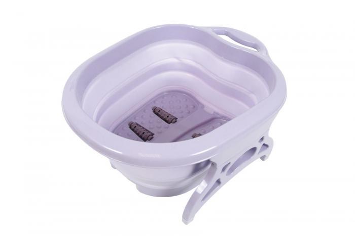 Складная ванночка для ног «Блаженство», лавандовая (Foldable foot bath purple), Bradex KZ 0643