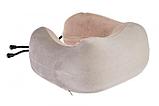 Массажная подушка для шейно- воротниковой зоны, серо-бежевая (Massage pillow (shiatsu + vibration)), Bradex KZ, фото 10