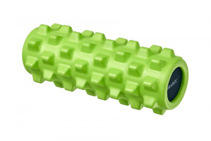 Валик для фитнеса массажный, зеленый (Foam roller massage, green. Pantone number 382C.), Bradex SF 0247 - фото 2 - id-p223333836