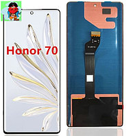 Экран для Honor 70 с тачскрином, цвет: черный (оригинал)