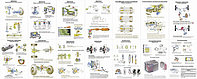 Комплект плакатов по теме УСТРОЙСТВО И ЭКСПЛУАТАЦИЯ АВТОМОБИЛЕЙ 14 плакатов р-р 50*70 см