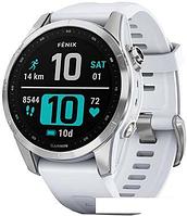 Умные часы Garmin Fenix 7S 42 мм (серебристый/белый)