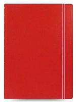 Тетрадь FILOFAX Classic Bright, A4, 56л, в линейку, спираль двойная, съемные листы, красный [115023]