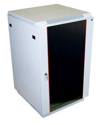 Шкаф серверный ЦМО ШТК-М-22.6.10-1ААА напольный, стеклянная передняя дверь, 22U, 600x1140x1000 мм - фото 1 - id-p222819892