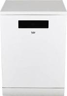 Посудомоечная машина Beko DEN48522W, полноразмерная, напольная, 60см, загрузка 15 комплектов, белая