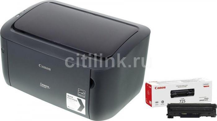 Принтер лазерный Canon i-Sensys LBP6030B bundle + картридж, черно-белая печать, A4, цвет черный - фото 4 - id-p223387692