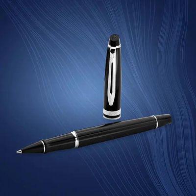 Ручка роллер Waterman Expert 3 (CWS0951780) Black Laque CT F чернила черн. подар.кор. - фото 5 - id-p222884291