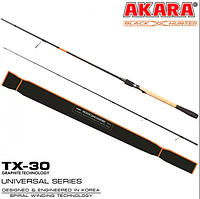 Спиннинг стеклопластиковый штекерный Akara Black Hunter (28-80) XH902 2.7 м