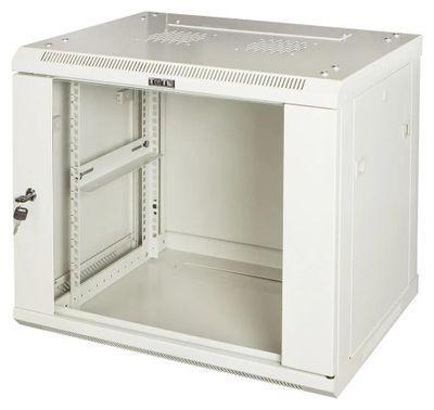 Шкаф коммутационный LanMaster TWT-CBWPG-18U-6X8-GY настенный, стеклянная передняя дверь, 18U, 600x902x800 мм - фото 1 - id-p223277148