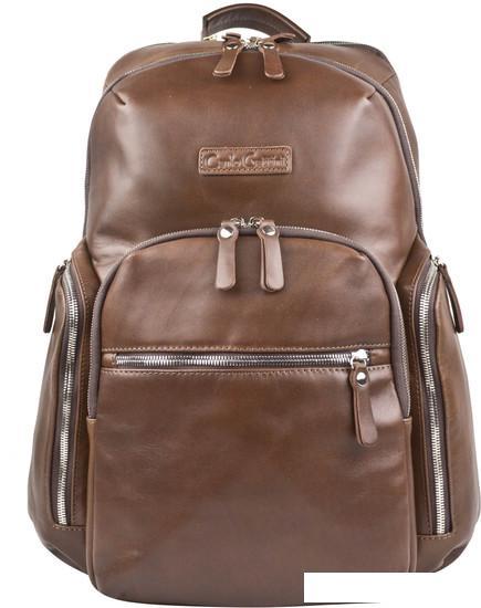 Городской рюкзак Carlo Gattini Premium Bertario 3102-53 (коричневый) - фото 2 - id-p223215180