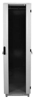 Шкаф серверный ЦМО ШТК-М-33.6.10-1ААА-9005 напольный, стеклянная передняя дверь, 33U, 600x1000 мм - фото 1 - id-p223012232