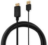Кабель аудио-видео Buro HDMI (m) - DisplayPort (m) , 2м, GOLD, черный [hdmi-dp-2m], фото 3