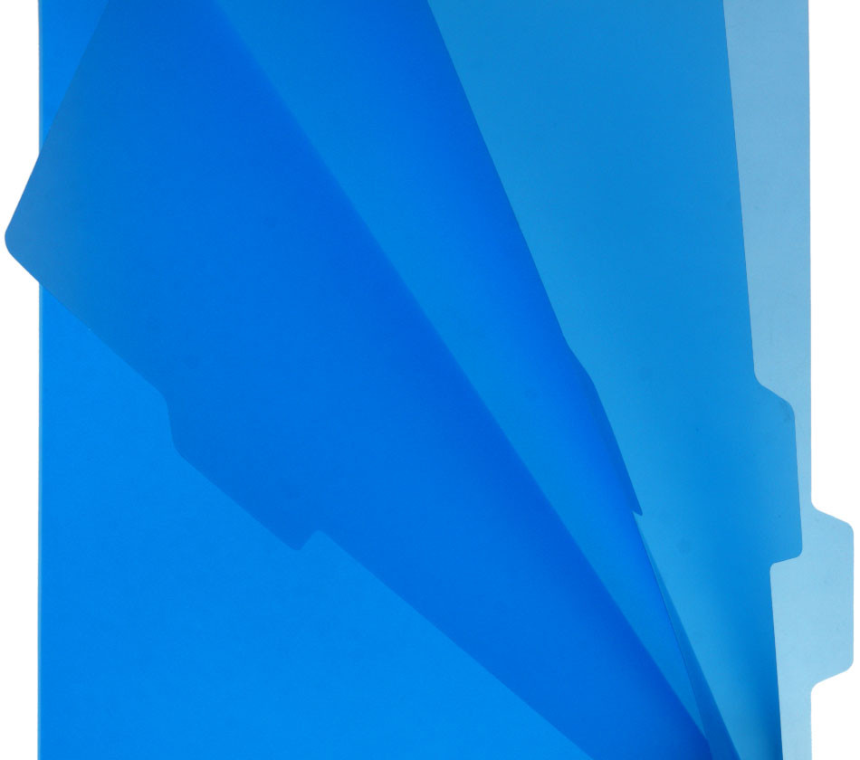 Папка-уголок пластиковая с 3 отделениями Brauberg А4+ толщина пластика 0,15 мм, синяя - фото 2 - id-p223385337