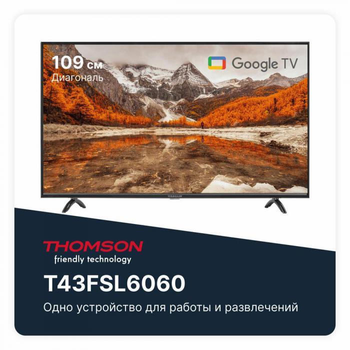 Телевизор 43 дюйма THOMSON T43FSL6060 SMART TV - фото 1 - id-p223415481