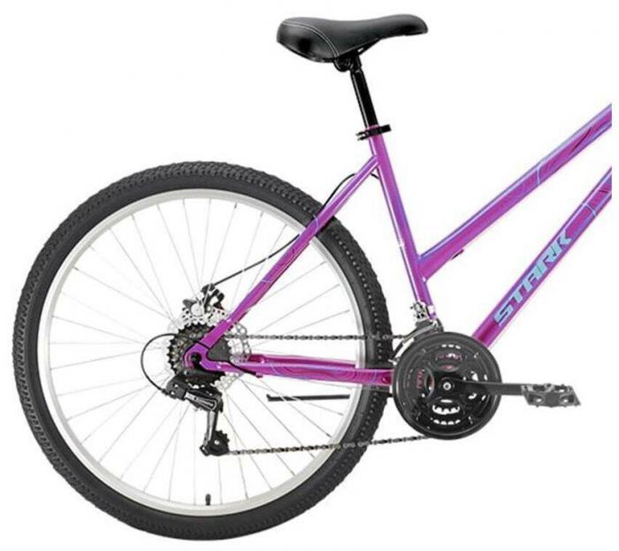 Горный велосипед хардтейл кросс кантри взрослый женский скоростной STARK Luna 26.1 D Steel фиолетовый 16 рама - фото 5 - id-p223415551