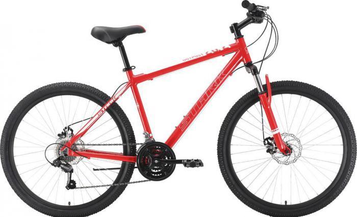 Горный велосипед хардтейл кросс кантри взрослый скоростной алюминиевый STARK Outpost 26.2 D красный 16 рама - фото 2 - id-p223415558