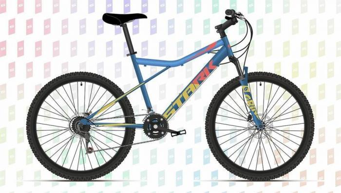 Горный велосипед хардтейл 26 дюймов мужской алюминиевый скоростной легкий быстрый STARK Slash 26.1 D синий - фото 2 - id-p223415572