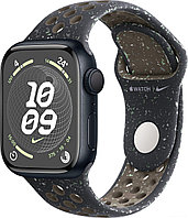 Умные часы Apple Watch Nike Series 9 41 мм (алюминиевый корпус, полуночный/полуночный, спортивный силиконовый