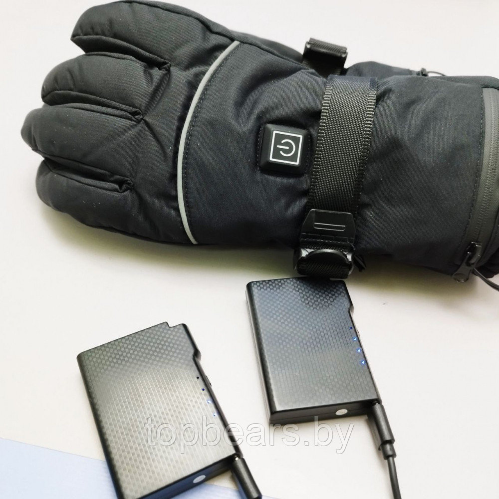 Перчатки зимние с подогревом Heated Gloves ZCY-124065 (3 режима нагрева, 2 блока питания 4000 мАч в комплекте) - фото 8 - id-p223419681