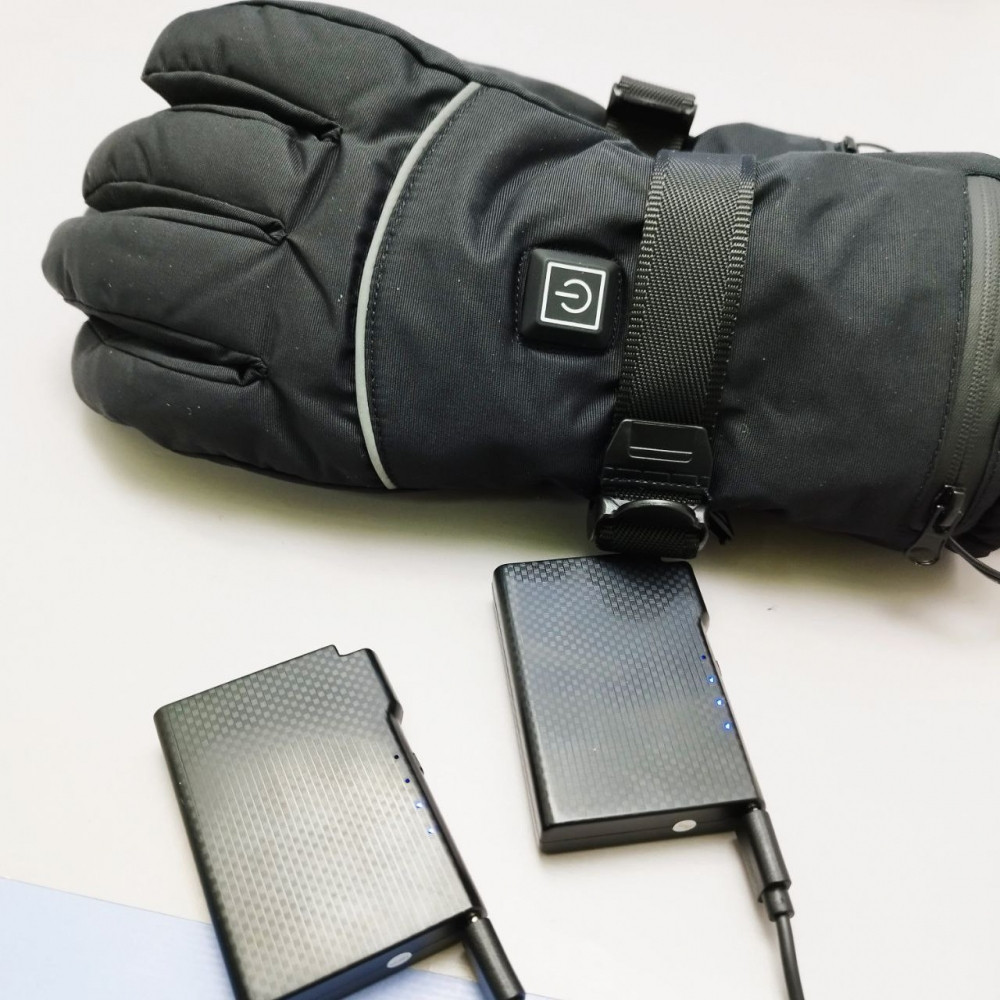 Перчатки зимние с подогревом Heated Gloves ZCY-124065 (3 режима нагрева, 2 блока питания 4000 мАч в комплекте) - фото 8 - id-p223420722