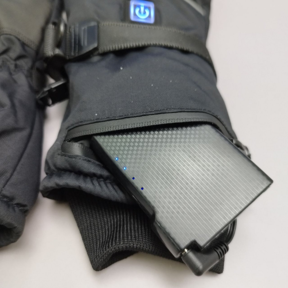 Перчатки зимние с подогревом Heated Gloves ZCY-124065 (3 режима нагрева, 2 блока питания 4000 мАч в комплекте) - фото 9 - id-p223420722