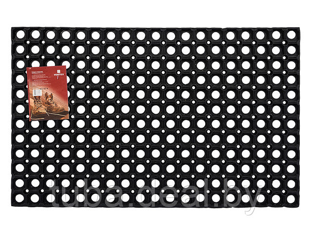 Коврик придверный ячеистый, грязесборный, 50х80х1,6 см, черный, VORTEX (ВОРТЕКС) - фото 1 - id-p223423408