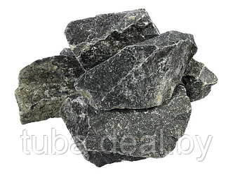 Камень Габбро-Диабаз, колотый, в коробке по 20 кг, "Банные штучки" (БАННЫЕ ШТУЧКИ)