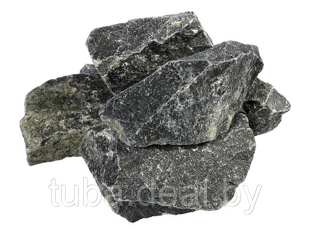 Камень Габбро-Диабаз, колотый, в коробке по 20 кг, "Банные штучки" (БАННЫЕ ШТУЧКИ) - фото 1 - id-p223423437